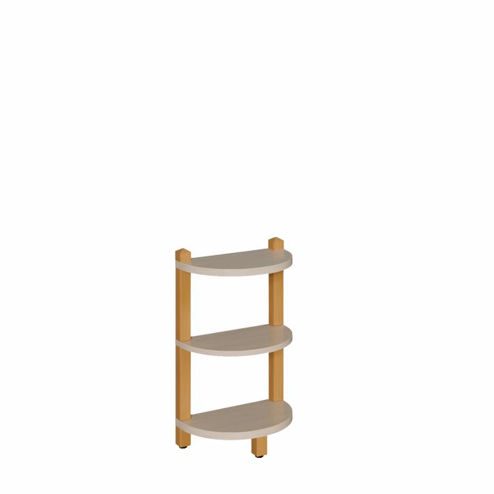 ST Abschlussregal 180°, 60 cm